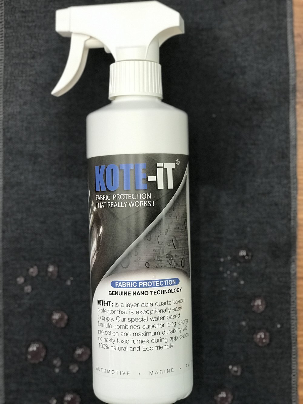 KOTE-iT F1 Fabric Protector Nano Technology