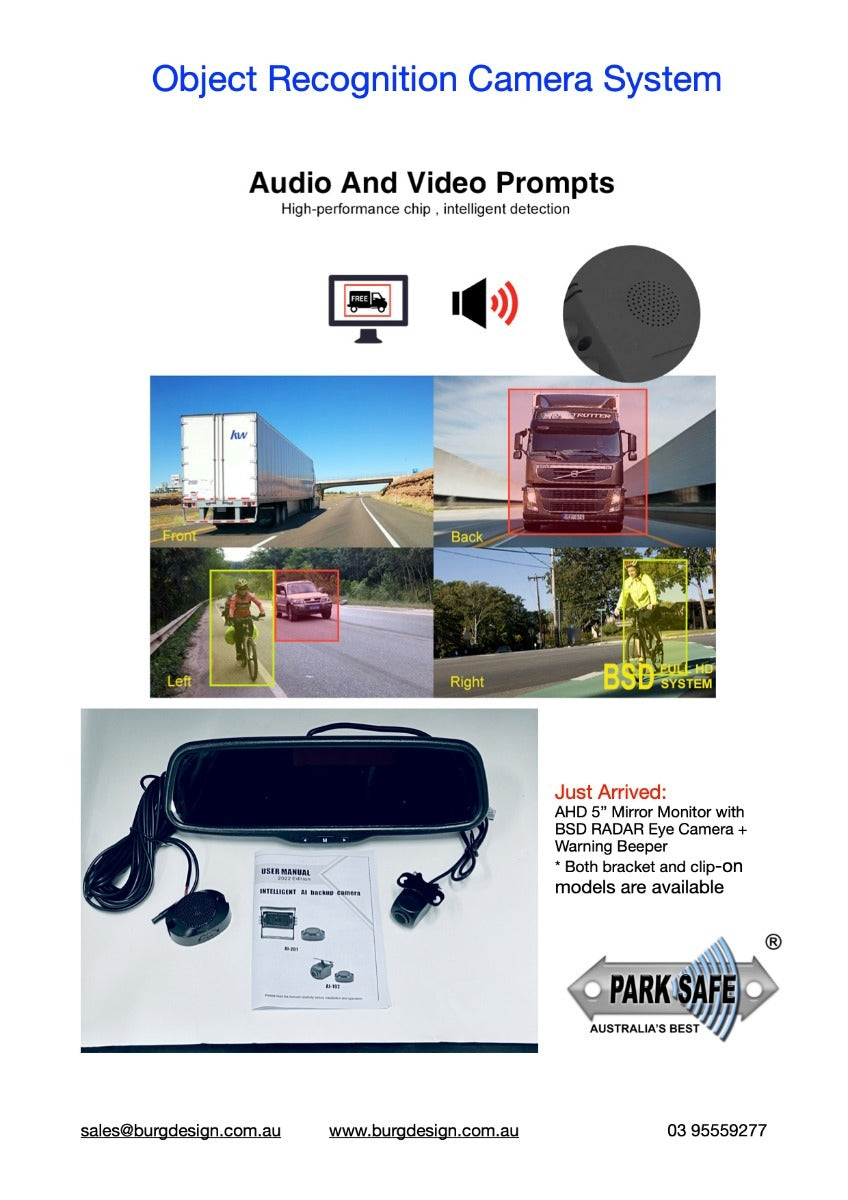 PARKSAFE Blind Spot Camera Object Detection System