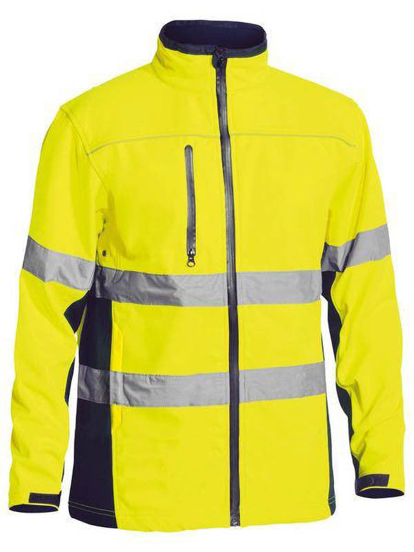 Bisley Taped Hi Vis Soft Shell Jacket