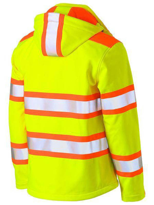 Bisley Taped Double Hi Vis Soft Shell Jacket