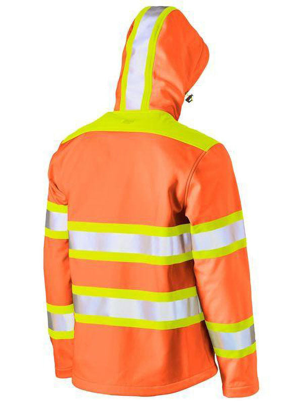 Bisley Taped Double Hi Vis Soft Shell Jacket