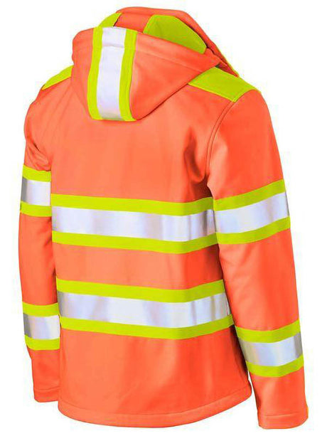 Bisley Taped Double Hi Vis Soft Shell Jacket