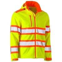 Bisley Taped Double Hi Vis Soft Shell Jacket