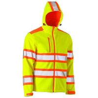 Bisley Taped Double Hi Vis Soft Shell Jacket