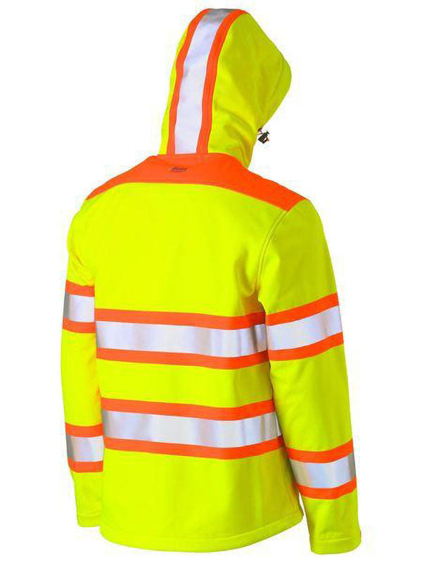 Bisley Taped Double Hi Vis Soft Shell Jacket