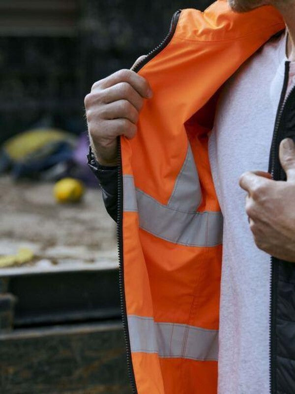 Bisley Taped Hi Vis Reversible Puffer Jacket