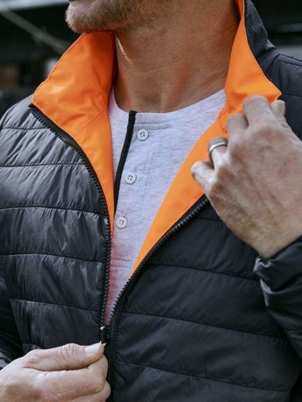 Bisley Taped Hi Vis Reversible Puffer Jacket