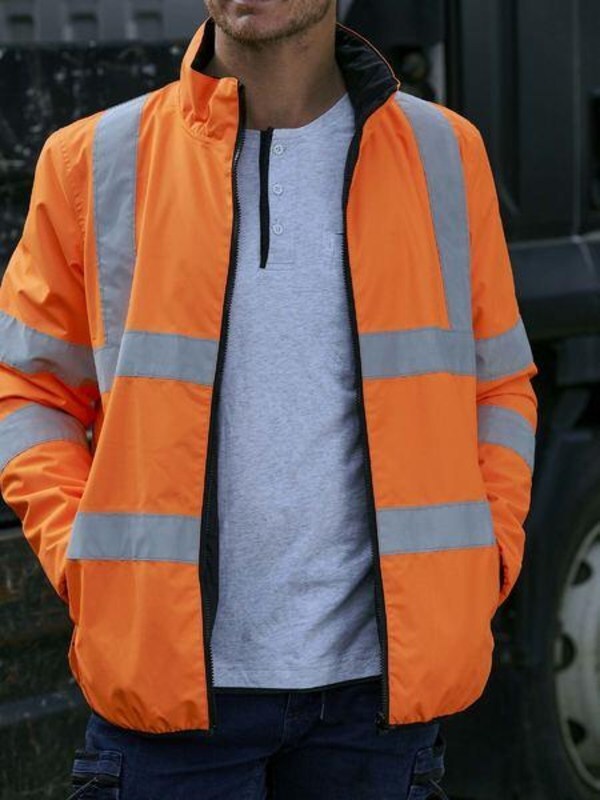 Bisley Taped Hi Vis Reversible Puffer Jacket