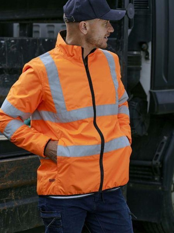 Bisley Taped Hi Vis Reversible Puffer Jacket