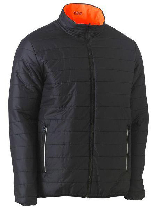 Bisley Taped Hi Vis Reversible Puffer Jacket