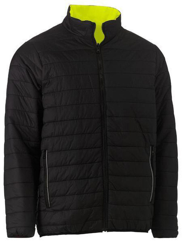 Bisley Taped Hi Vis Reversible Puffer Jacket