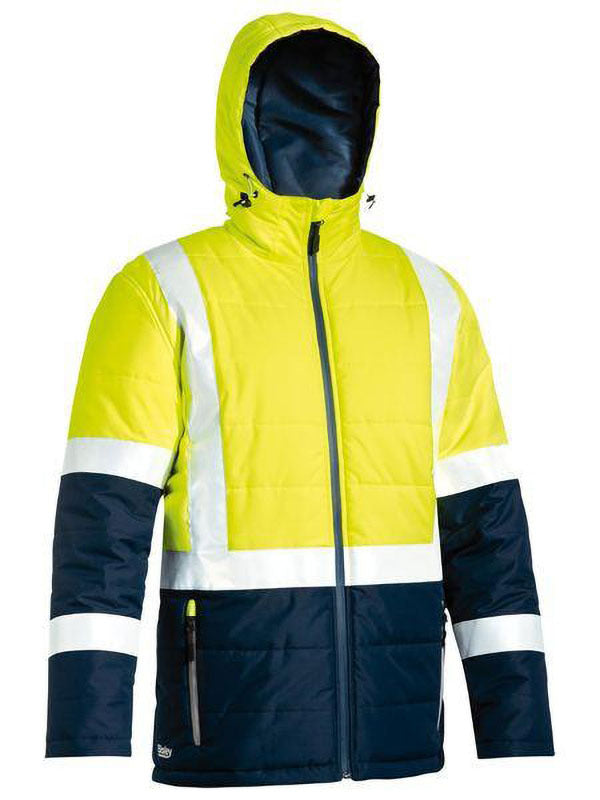 Bisley Taped Hi Vis Puffer Jacket