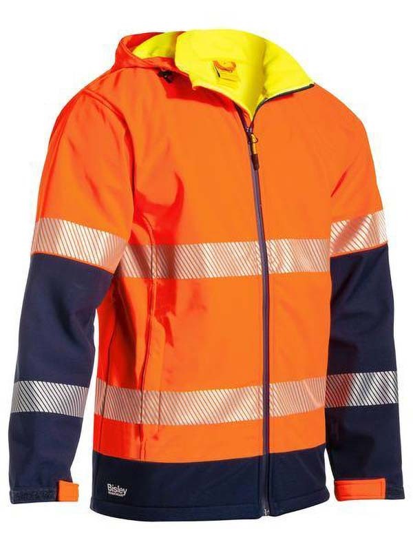 Bisley Taped Hi Vis Ripstop Bonded Fleece Jacket