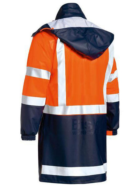 Bisley Taped Hi Vis Stretch PU Rain Coat