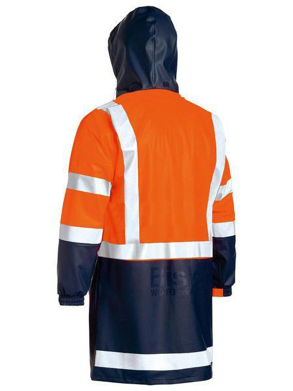 Bisley Taped Hi Vis Stretch PU Rain Coat
