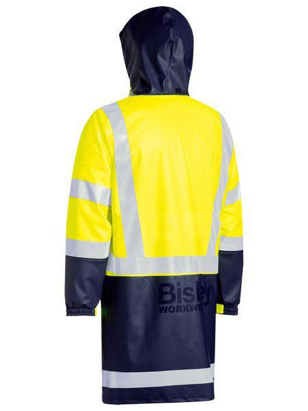 Bisley Taped Hi Vis Stretch PU Rain Coat