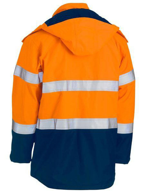 Bisley Taped Hi Vis FR Wet Weather Shell Jacket