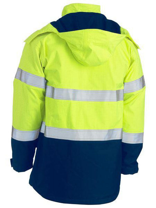 Bisley Taped Hi Vis FR Wet Weather Shell Jacket