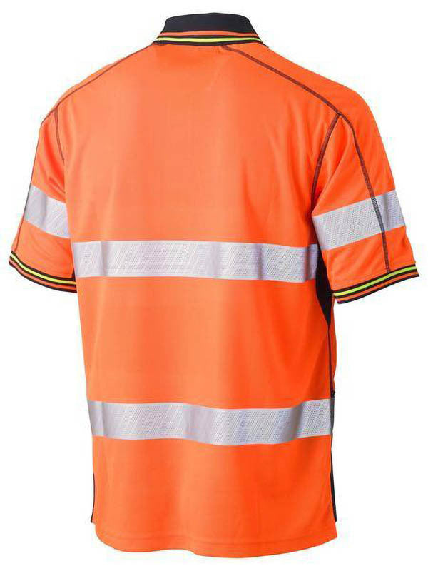 Bisley Taped Hi Vis Polyester Mesh Polo