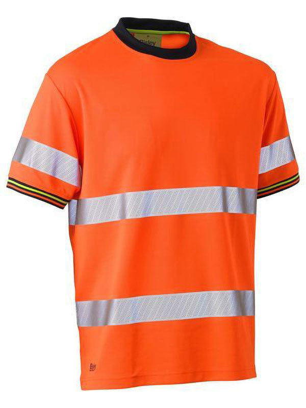 Bisley Taped Hi Vis Polyester Mesh T-Shirt