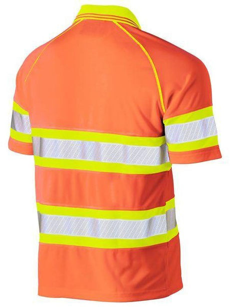 Bisley Tape Double Hi Vis Mesh Polo