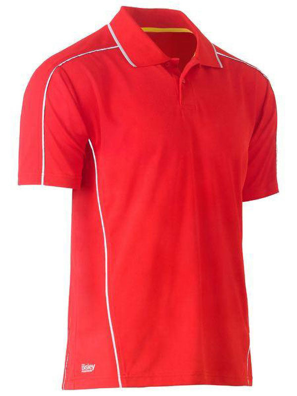 Bisley Cool Mesh Polo with Reflective Piping