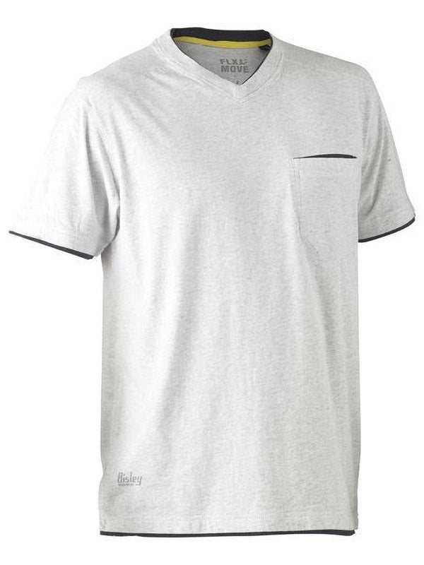 Bisley Flex & Move Cotton V-Neck Tee