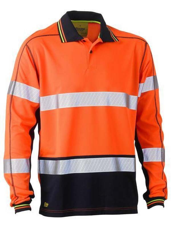 Bisley Taped Hi Vis Polyester Mesh Polo