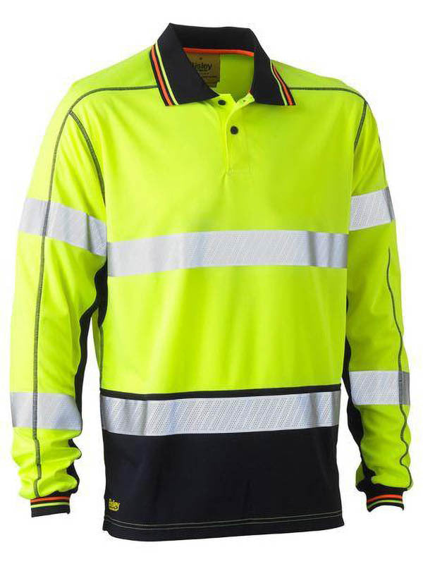 Bisley Taped Hi Vis Polyester Mesh Polo