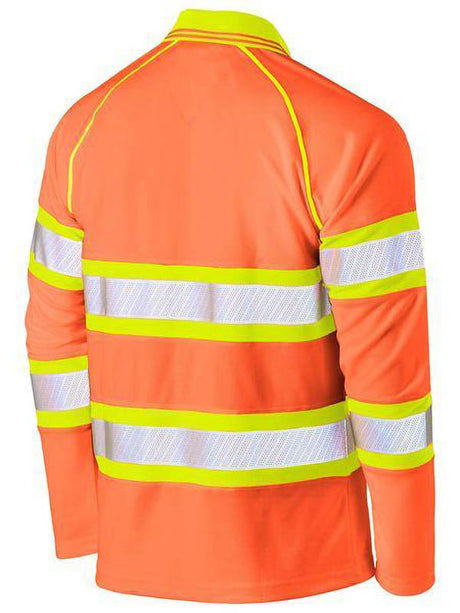 Bisley Tape Double Hi Vis Mesh Polo