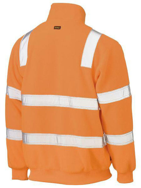 Bisley Taped Hi Vis Rail Polar Fleece Jumper