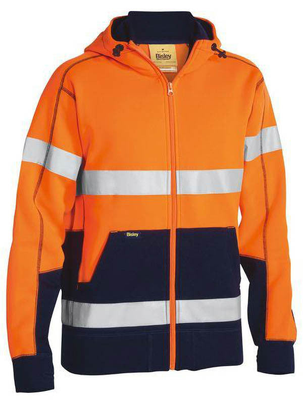 Bisley Taped Hi Vis Fleece Hoodie