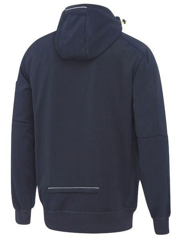 Bisley Work Fleece Zip-Front Hoodie with Sherpa Lining