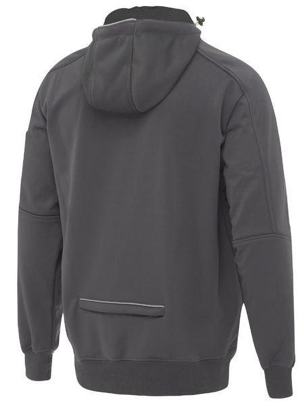 Bisley Work Fleece Zip-Front Hoodie with Sherpa Lining