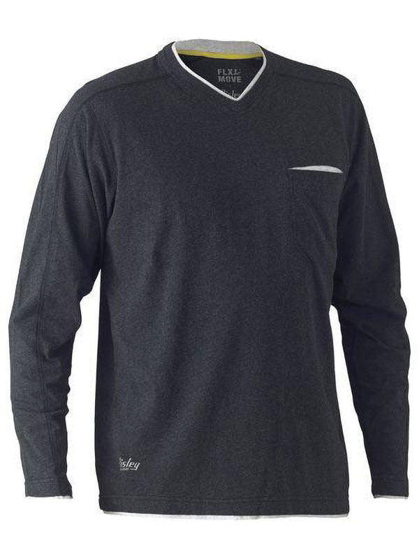 Bisley Flex & Move Cotton V-Neck Tee