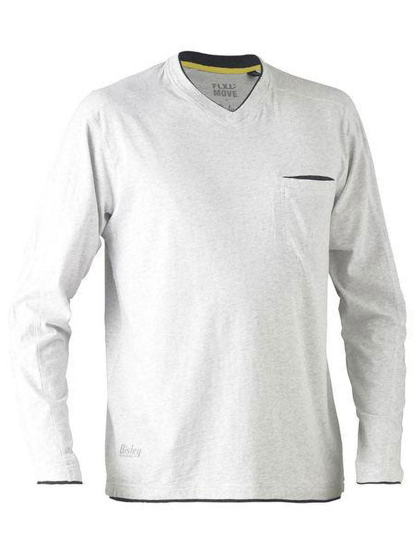 Bisley Flex & Move Cotton V-Neck Tee