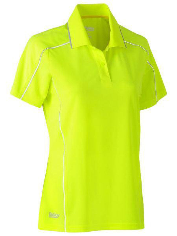 Bisley Women's Cool Mesh Polo with Reflective Piping