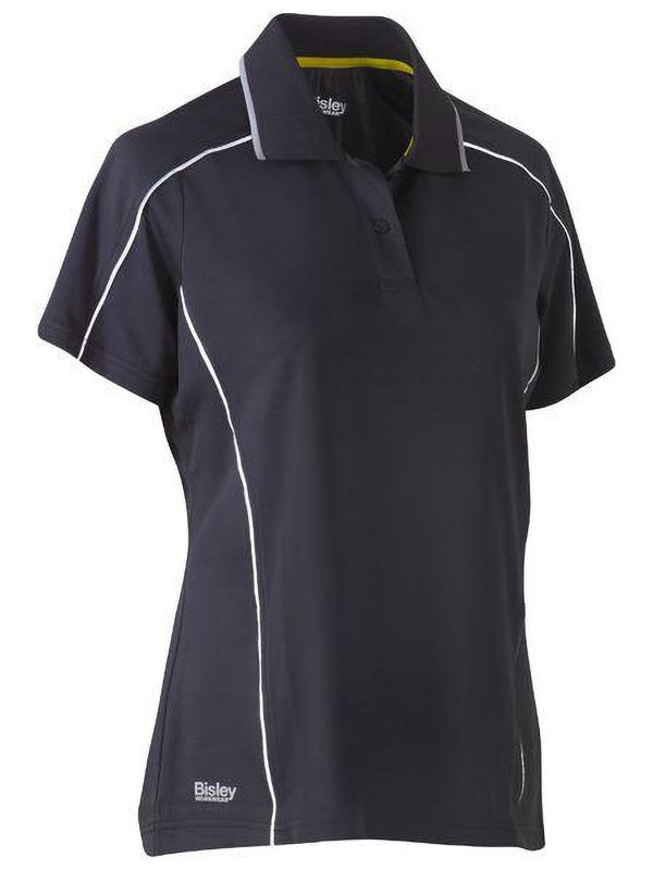 Bisley Women's Cool Mesh Polo with Reflective Piping