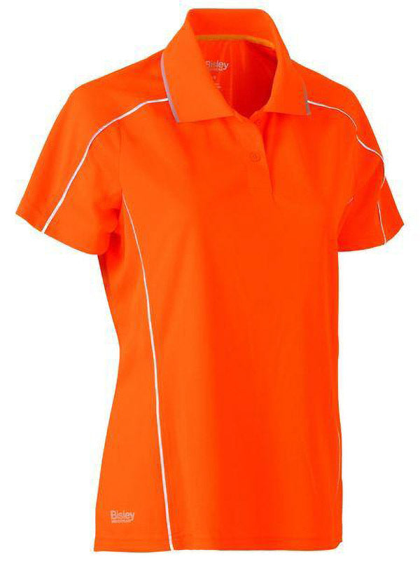 Bisley Women's Cool Mesh Polo with Reflective Piping