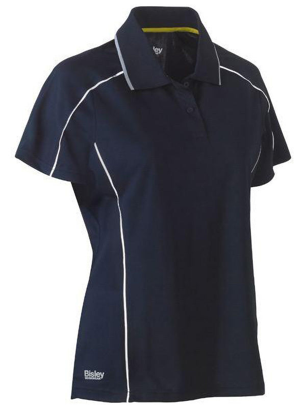 Bisley Women's Cool Mesh Polo with Reflective Piping