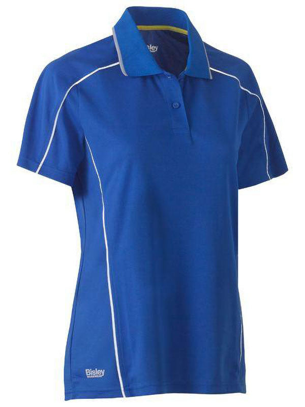 Bisley Women's Cool Mesh Polo with Reflective Piping