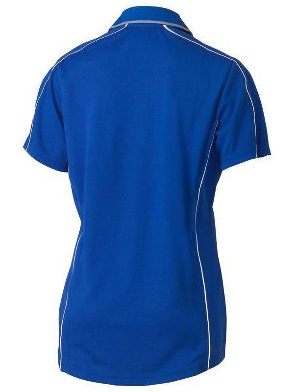 Bisley Women's Cool Mesh Polo with Reflective Piping
