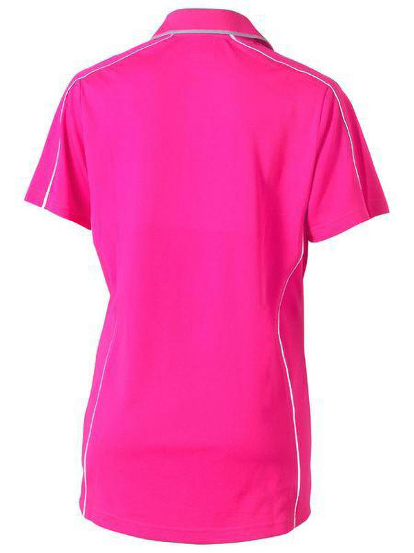 Bisley Women's Cool Mesh Polo with Reflective Piping