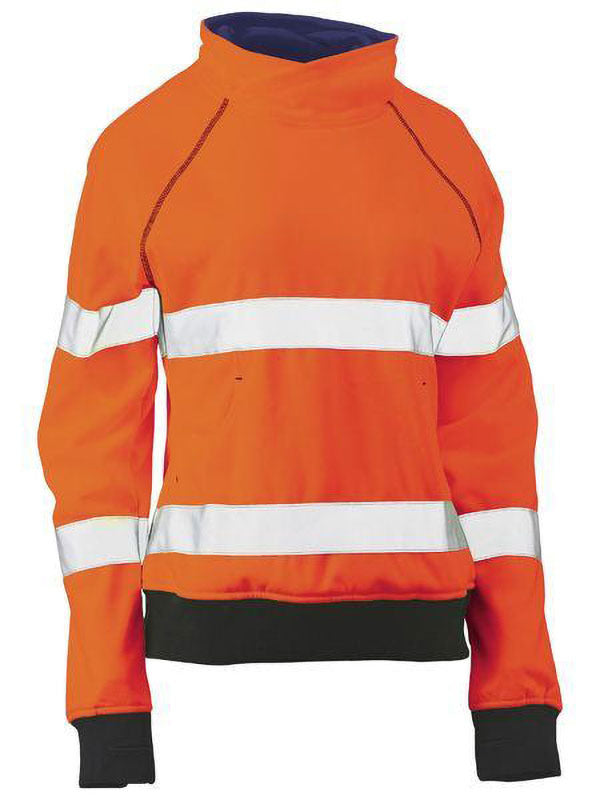 Bisley Women's Taped Hi Vis Fleece Jumper