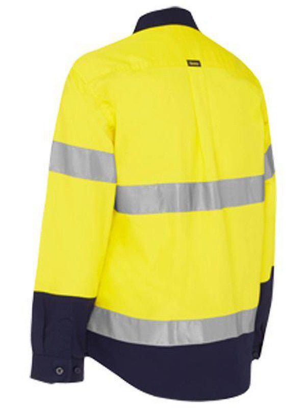 Bisley Women's Taped Hi Vis Maternity Drill Shirt