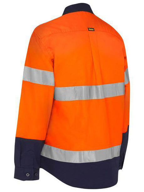 Bisley Women's Taped Hi Vis Maternity Drill Shirt
