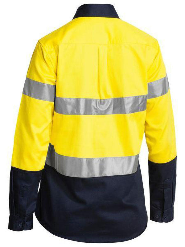 Bisley Women's Taped Hi Vis Drill Shirt