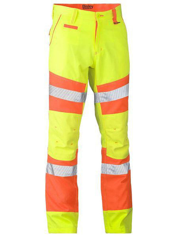 Bisley Taped Biomotion Double Hi Vis Pants