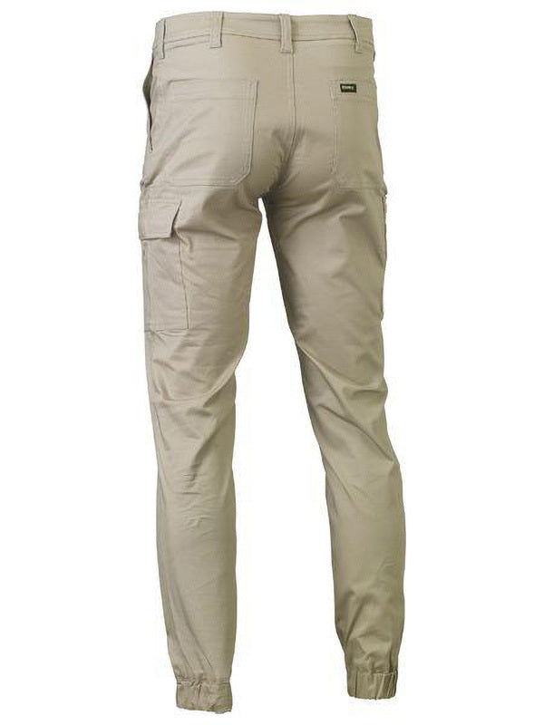Bisley Stretch Cotton Drill Cargo Cuffed Pants