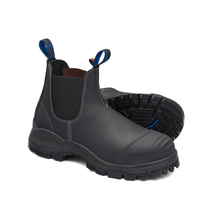Blundstone 990 Black Platinum Quality Water Resistant Upper Elastic Side Safety Boot